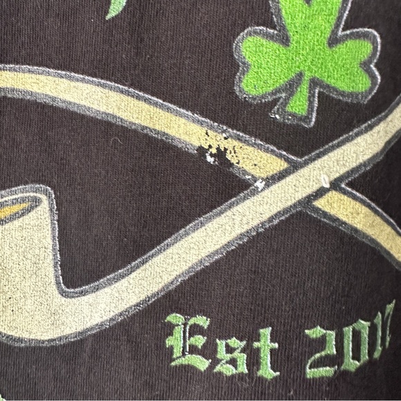 Hanes Cheddar Pipe Club Black Long Sleeve T-Shirt Size 3XL - Picture 5 of 6